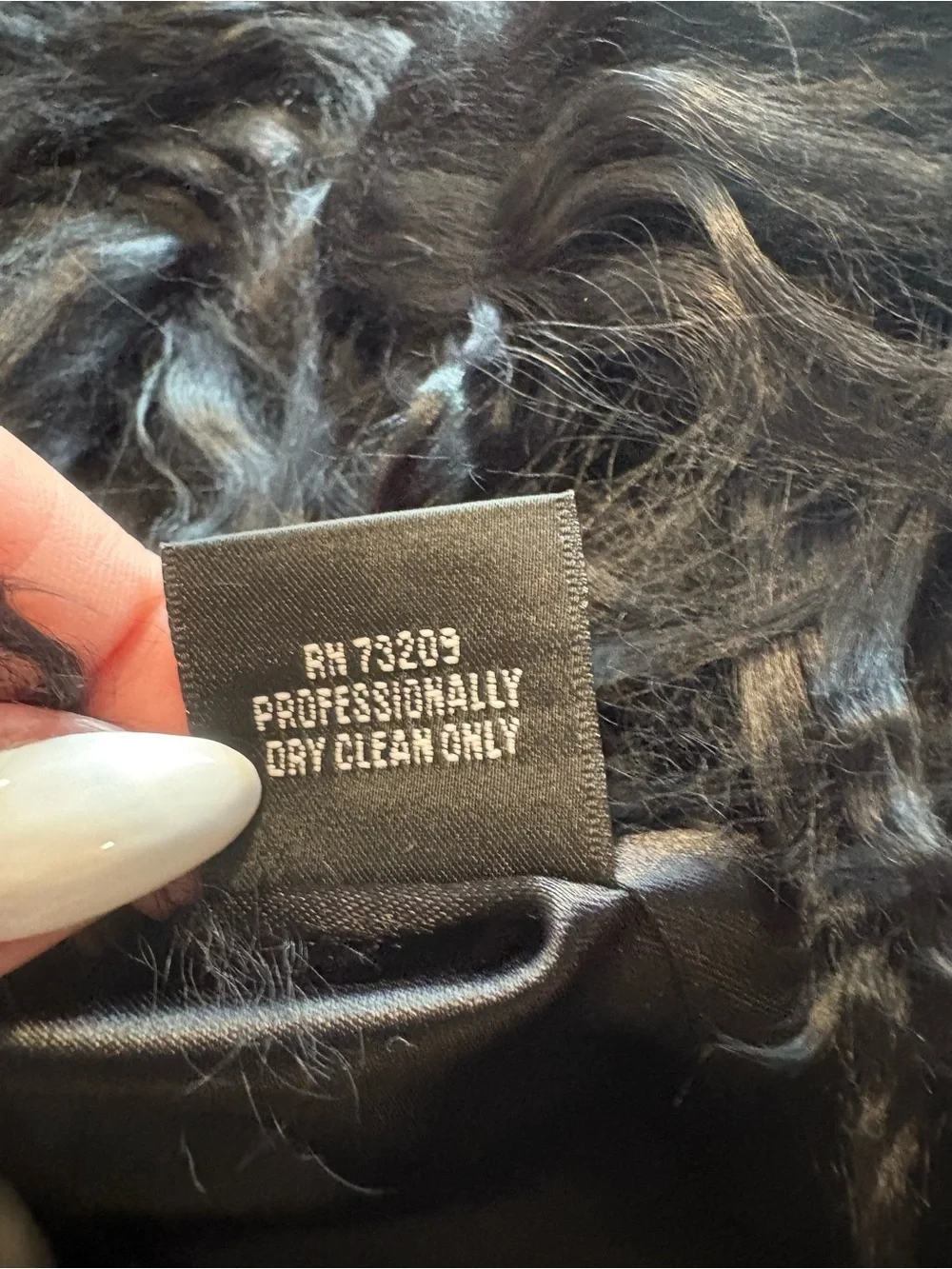 Marvin Richards genuine wool & Mongolian fur trim coat Vintage 10